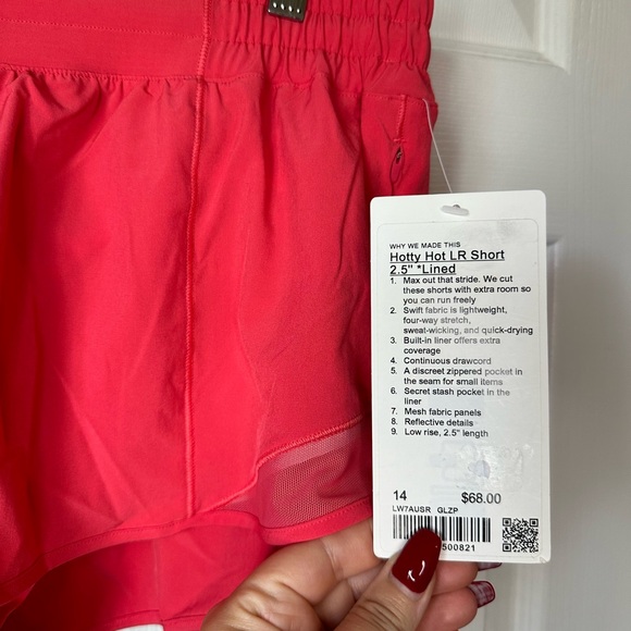 Lululemon Hotty Hot Low Rise Lined Short 2.5” Glaze Pink - Picture 3 of 11